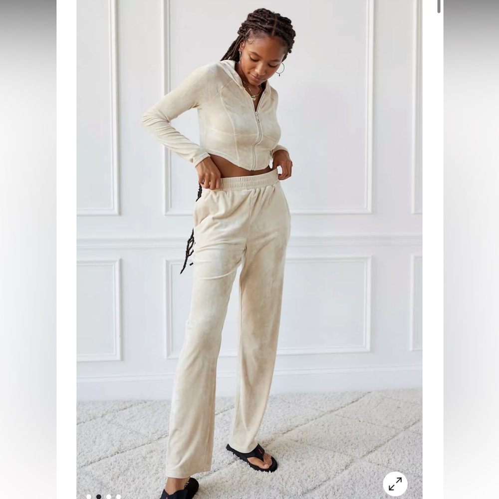 BNWT urban outfitters velour track suit